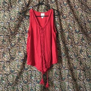 Cutey Lil Red Tank Top